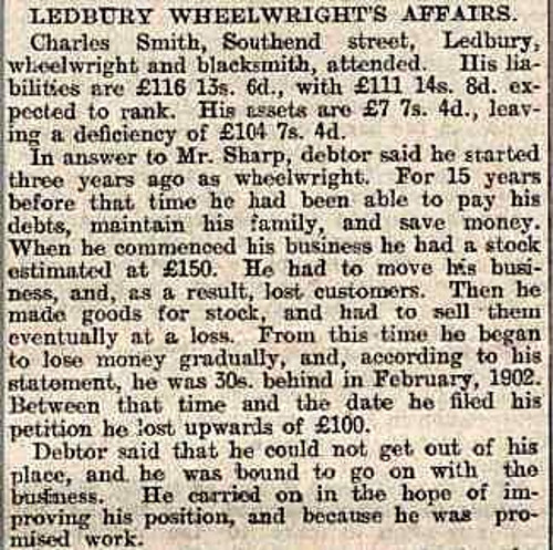 Smith Bankruptcy Notice